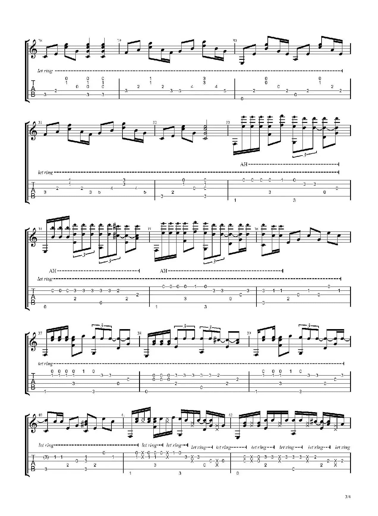 奇妙能力歌（指弹改编版·独奏）