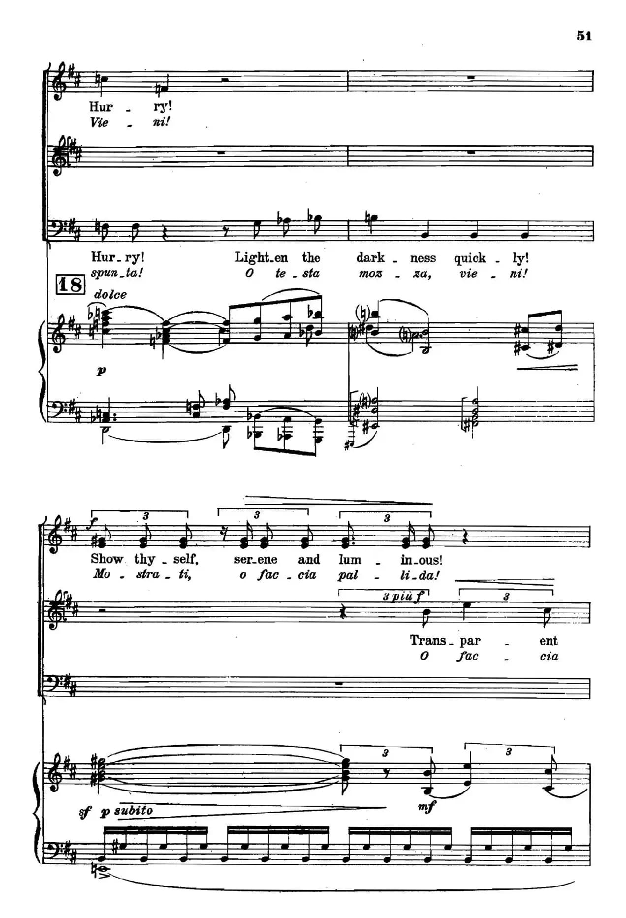 《图兰朵公主》三幕五场歌剧（英意双语）全谱（钢琴伴奏谱 P49——62）