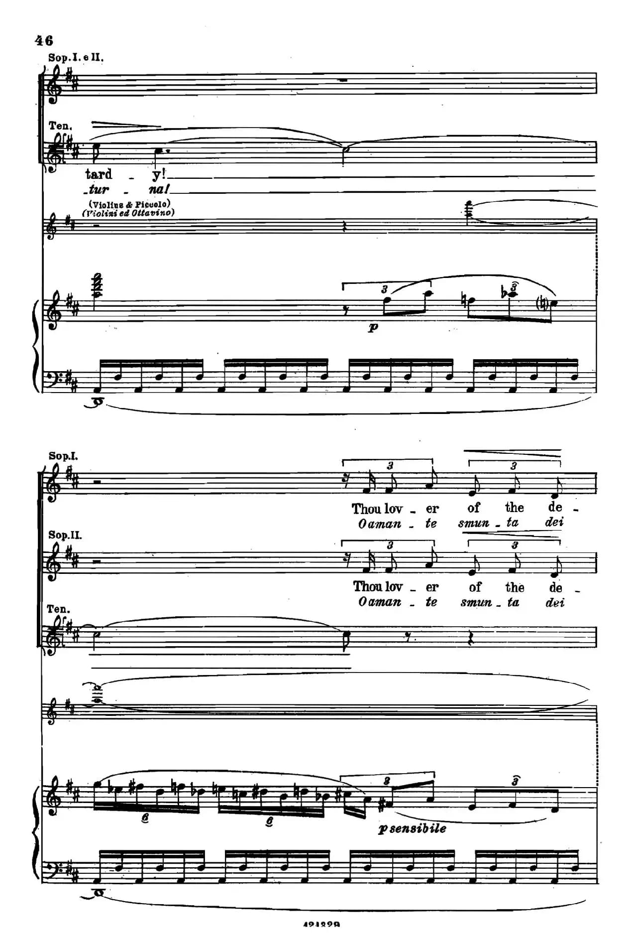 《图兰朵公主》三幕五场歌剧（英意双语）全谱（钢琴伴奏谱 P49——62）