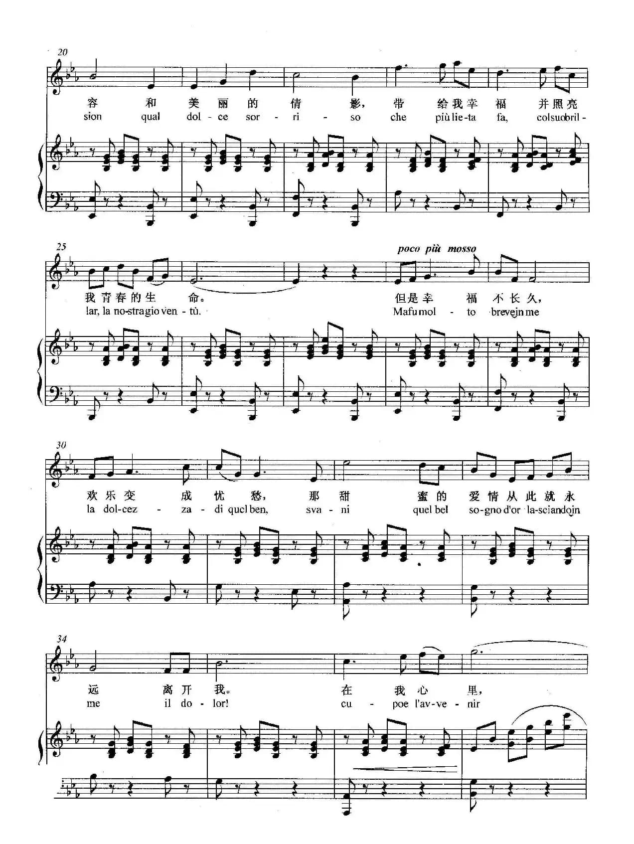 [意]悲叹的小夜曲（正谱）