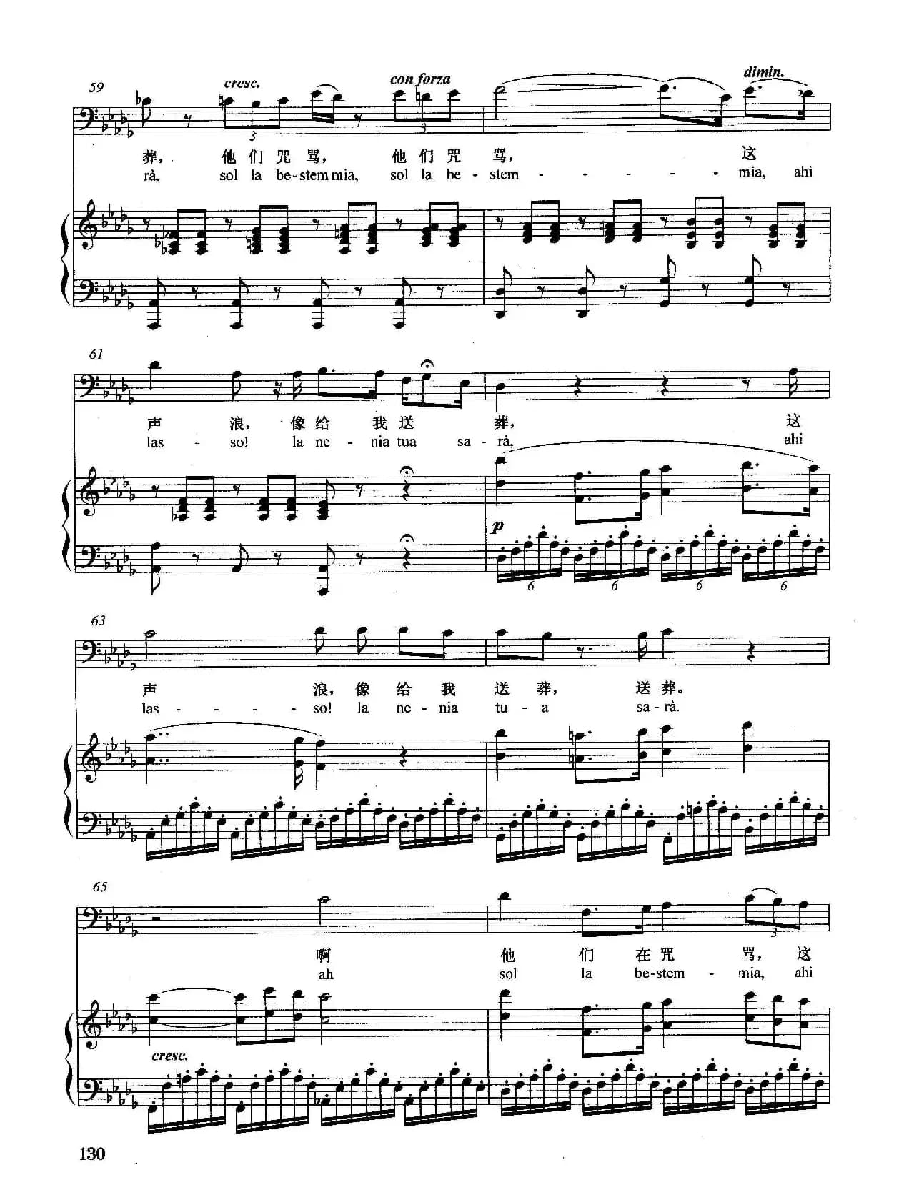 [意]爱戴 尊敬 荣光（正谱）（选自歌剧《麦克白》）