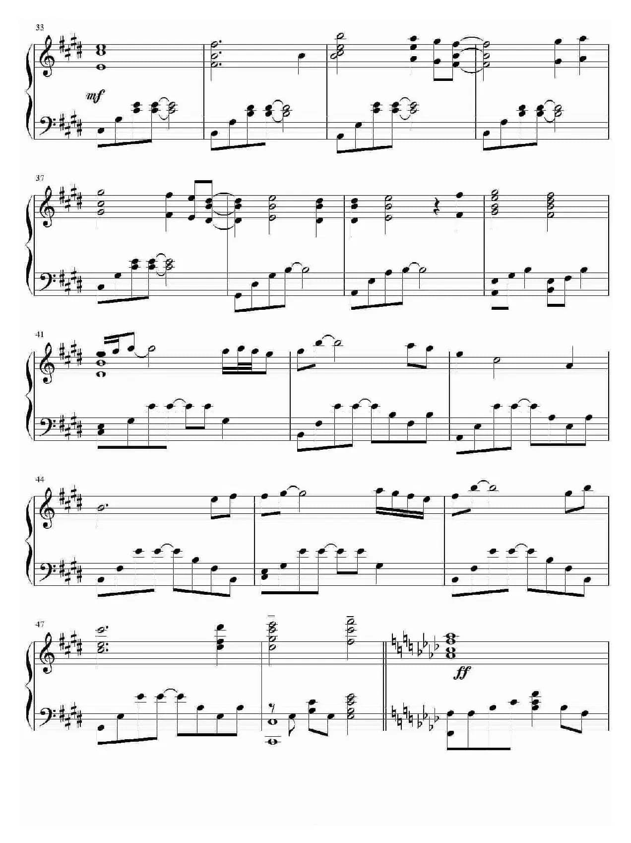 my heart will go on（钢琴谱）