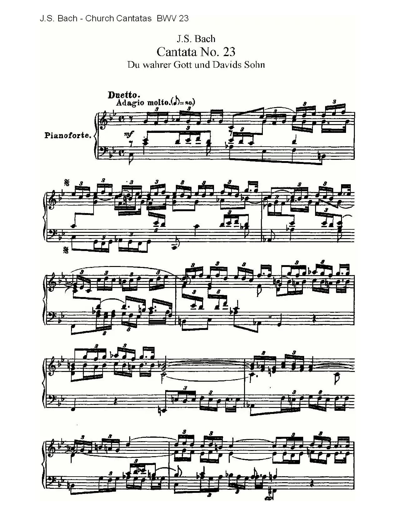 Du wahrer Gott und Davids sohn(真正的上帝的大卫之子)