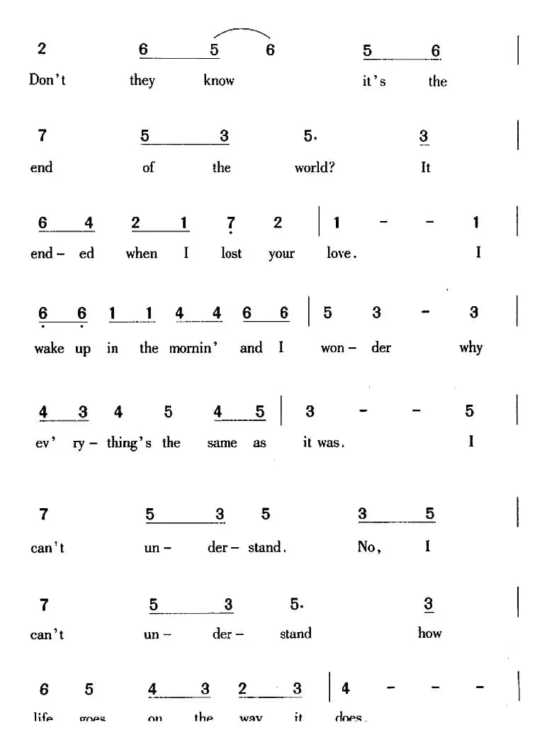 The End of the World 世界末日