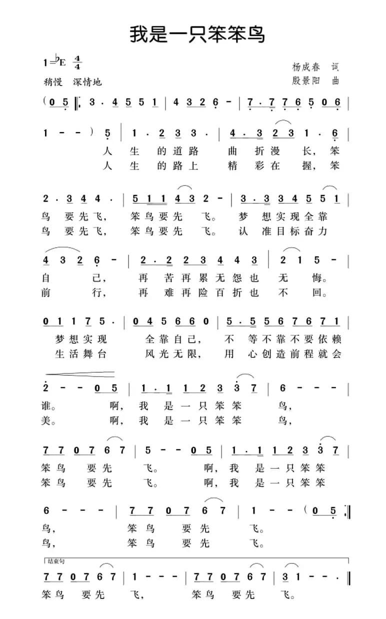 我是一只笨笨鸟