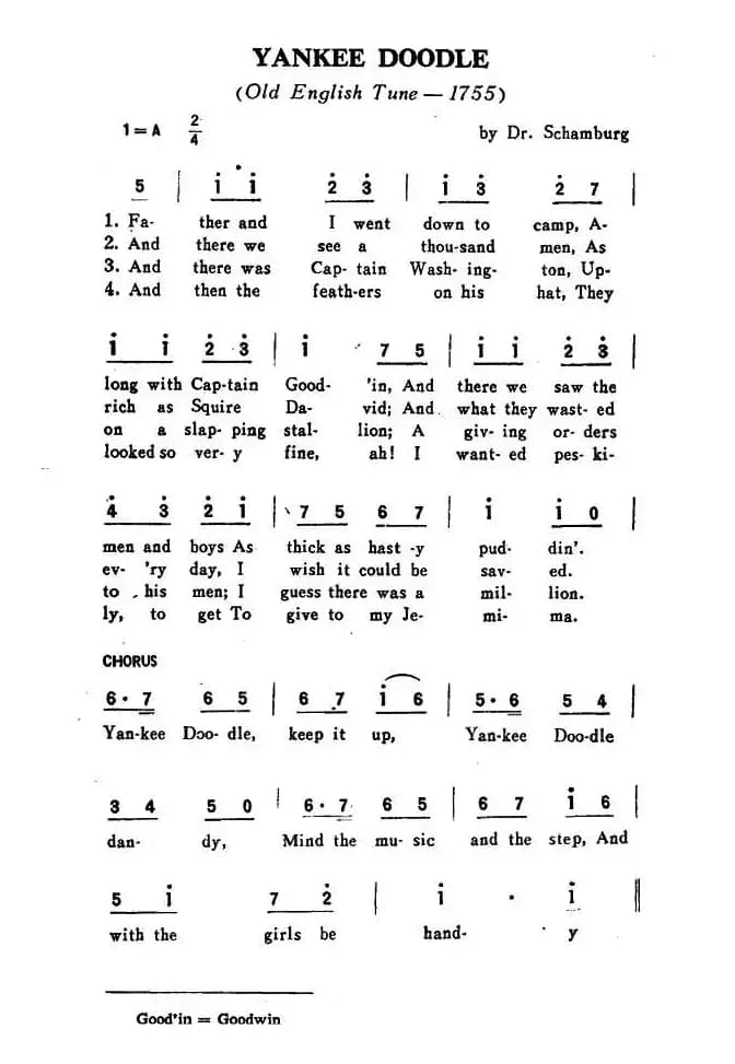 [美] yankee doodle（扬基歌）