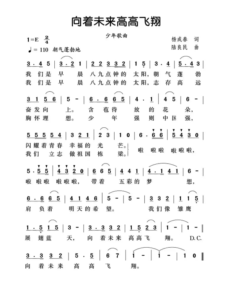 向着未来高高飞翔