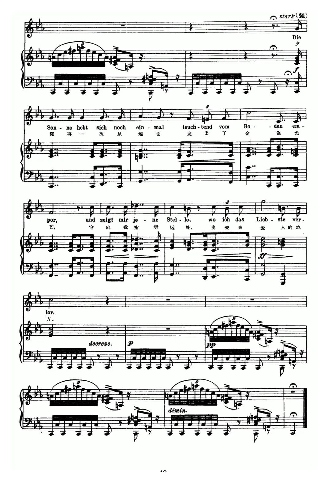 天鹅之歌 11、城市（中外文对照、正谱）