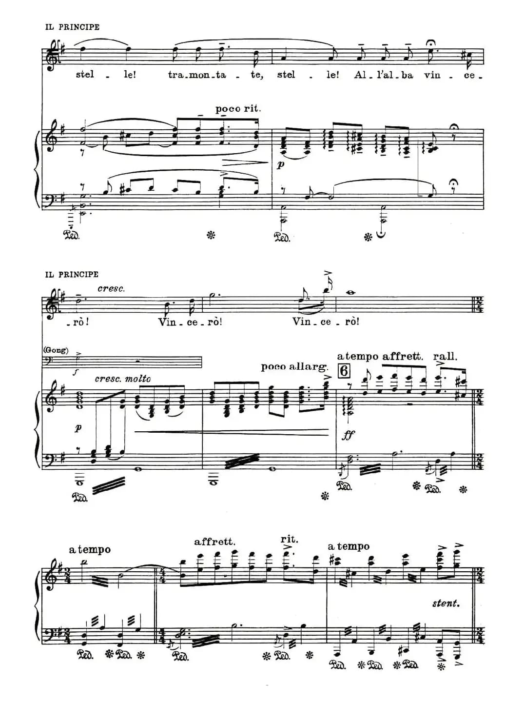 [意]今夜无人入眠（歌剧《图兰朵》选曲、合唱与钢琴伴奏）