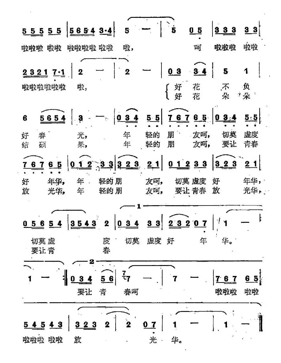 青春像朵美丽的花