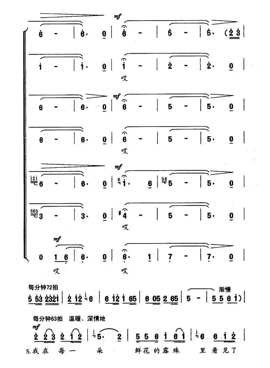 七月的阳光（虞文琴词 顾春雨曲）