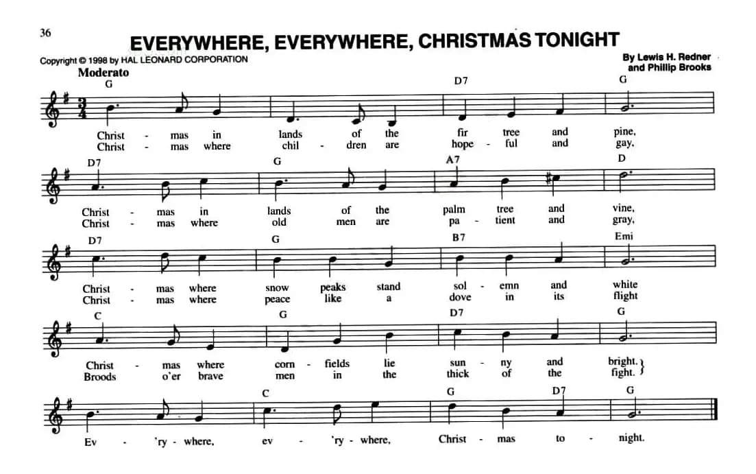 EVERYWHERE,EVERYWHERE,CHRISTMAS TONIGHT