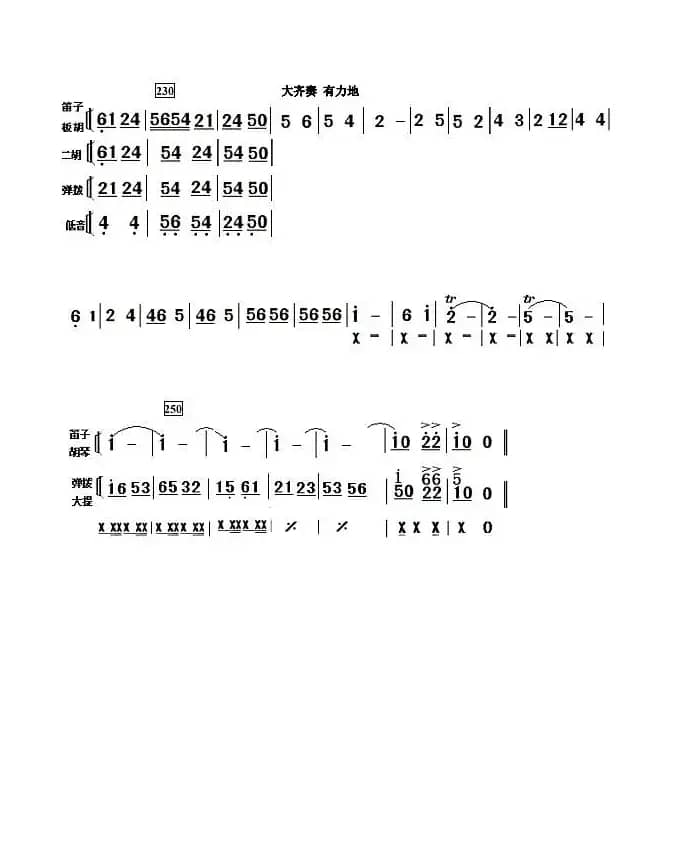 新金蛇狂舞（简单小民乐合奏谱）