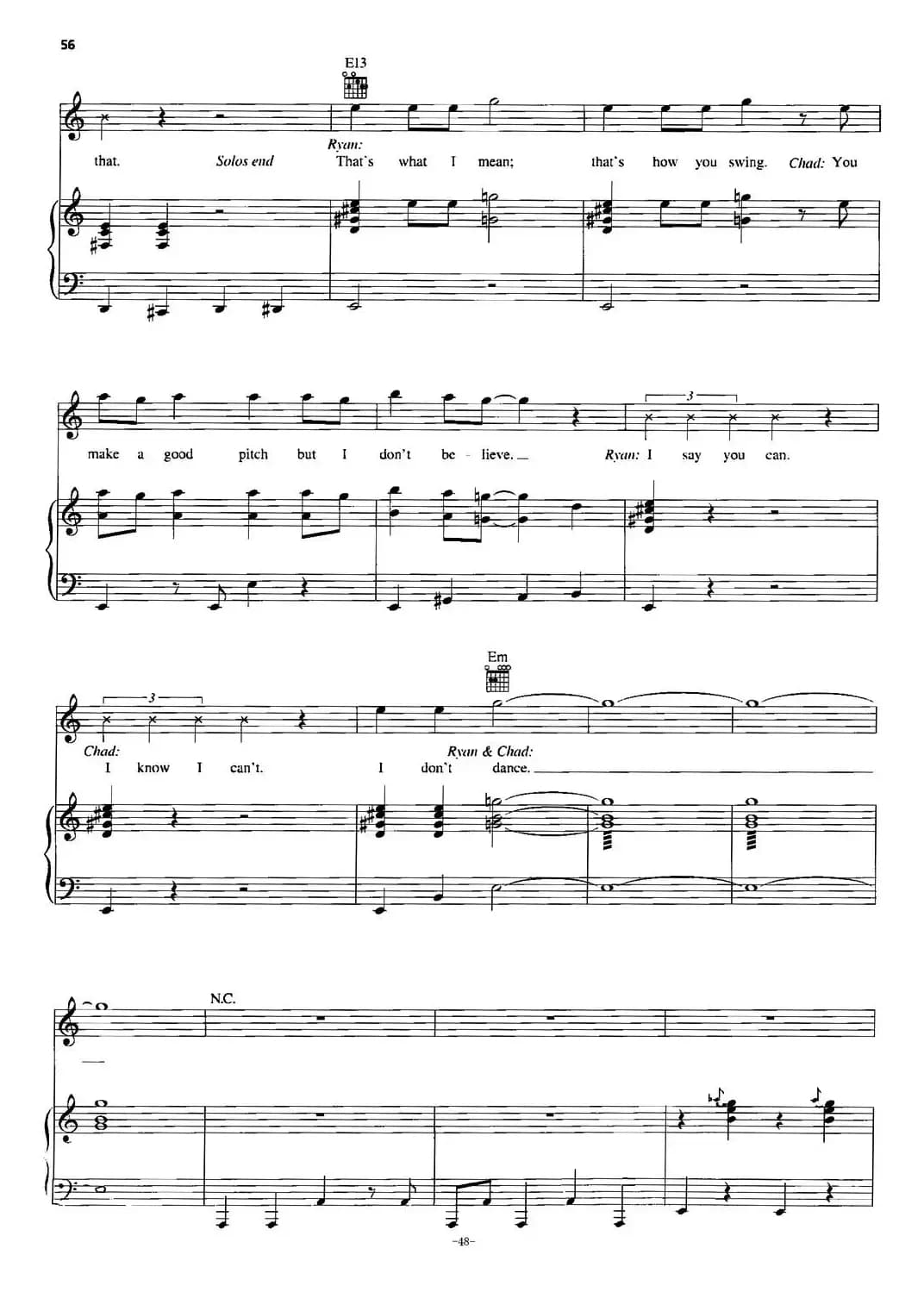 [美]I Don't Dance（我不跳舞）（正谱）