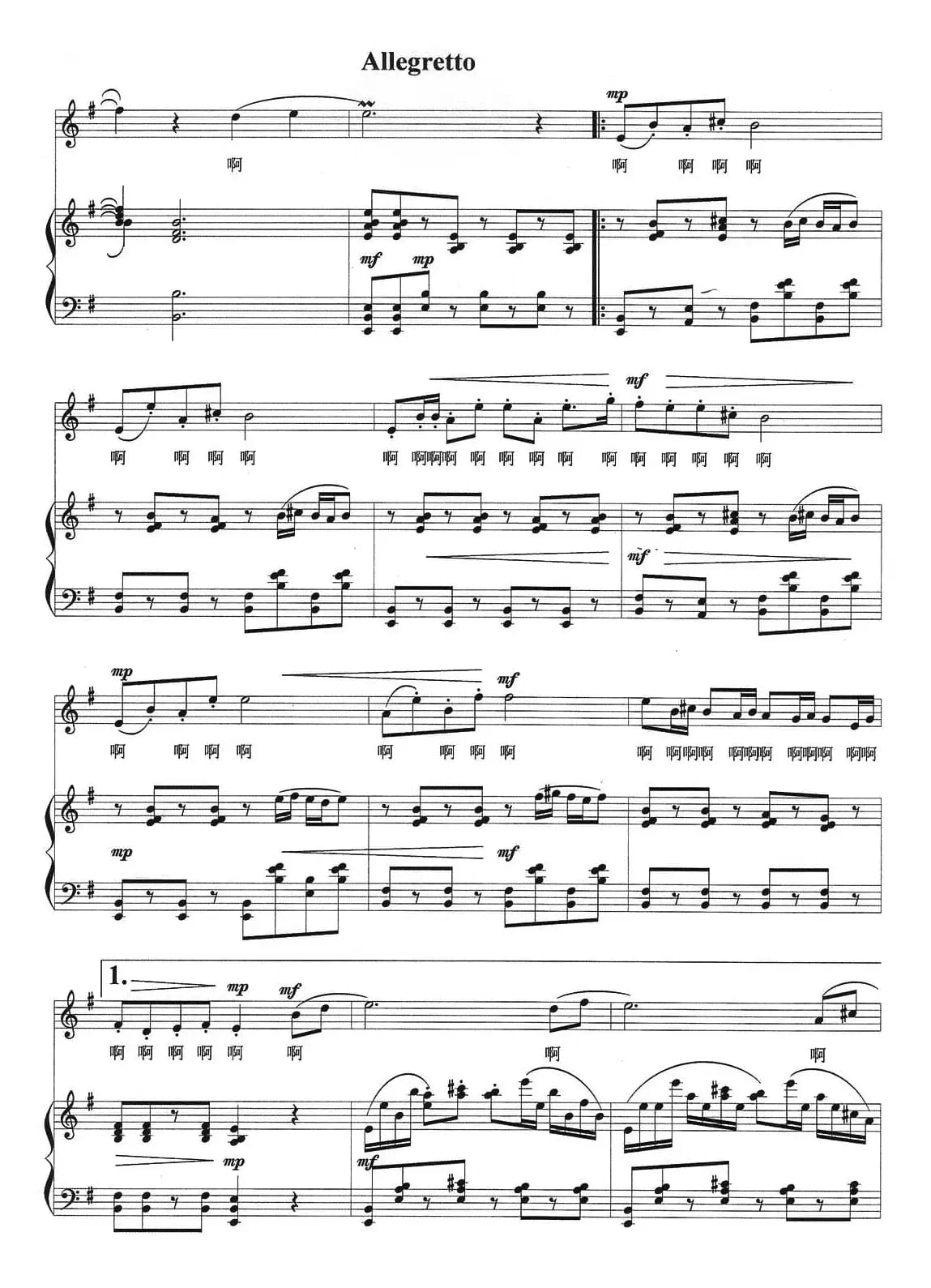 无词歌—为花腔女高音而作（“金钟奖”决赛曲目、正谱）