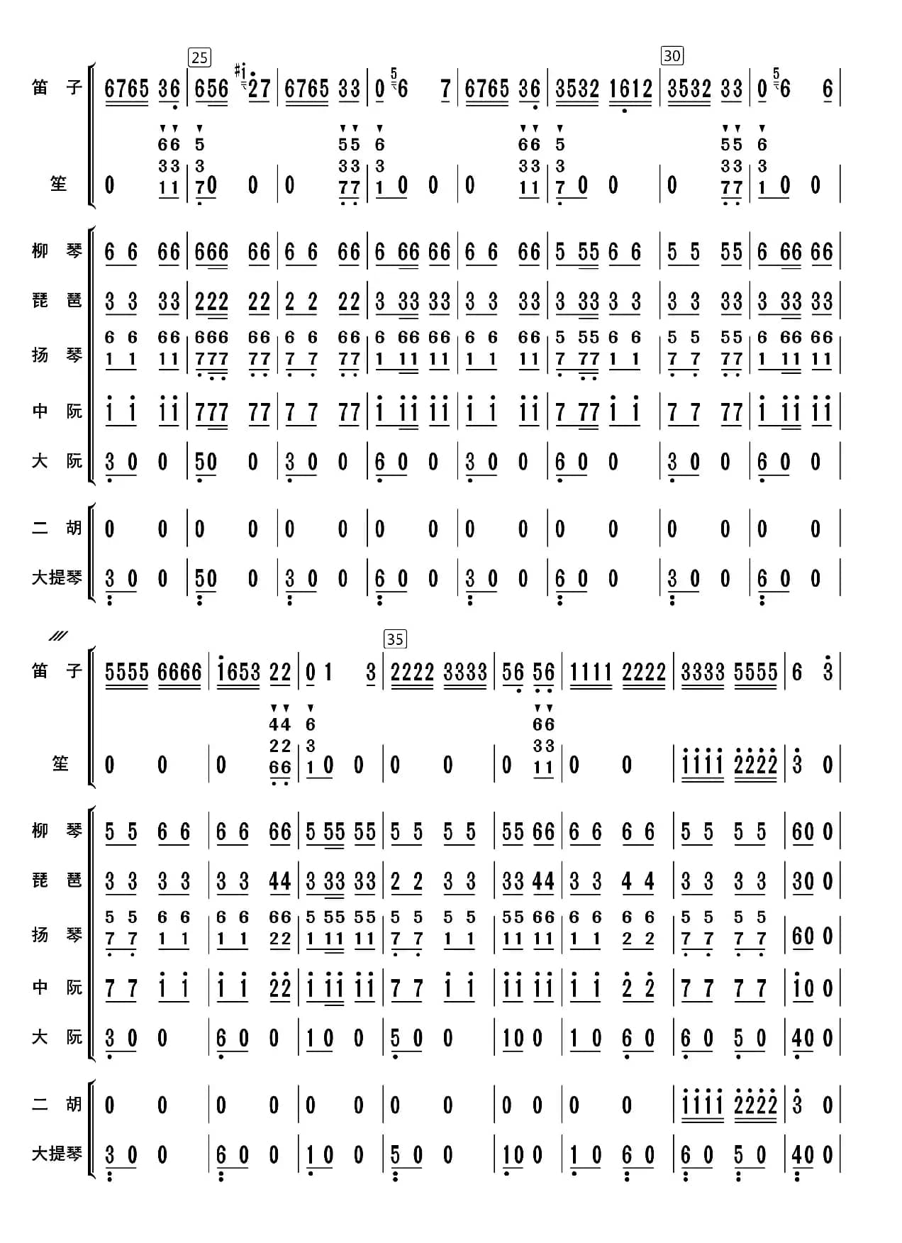 公社社员运粮忙（总谱）
