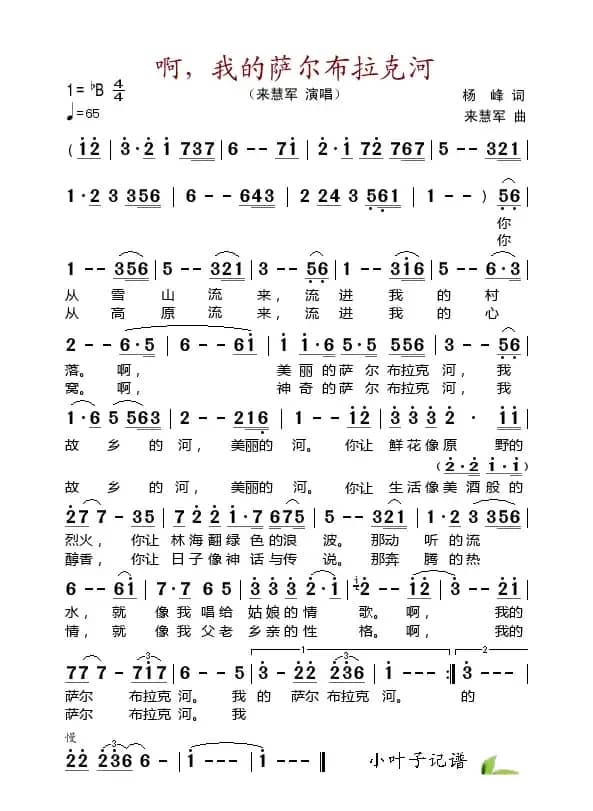 啊，我的萨尔布拉克河