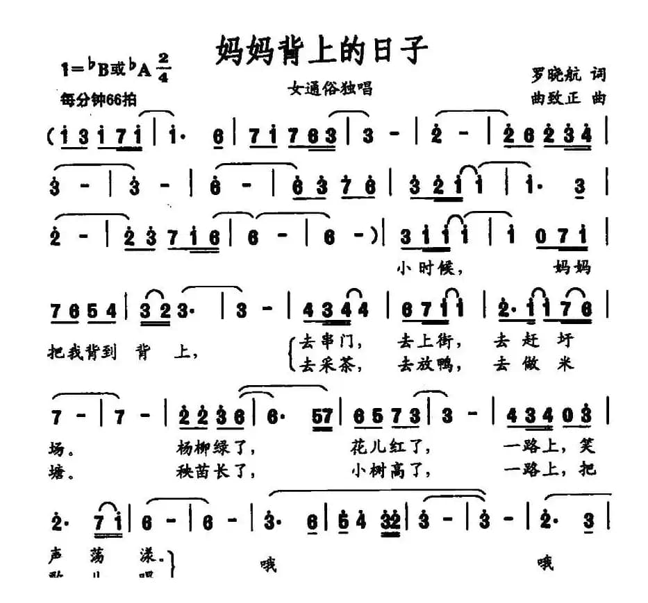 妈妈背上的日子