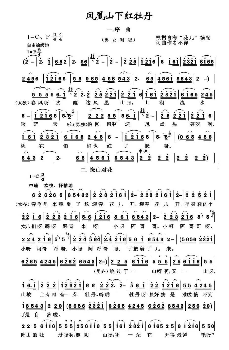 凤凰山下红牡丹