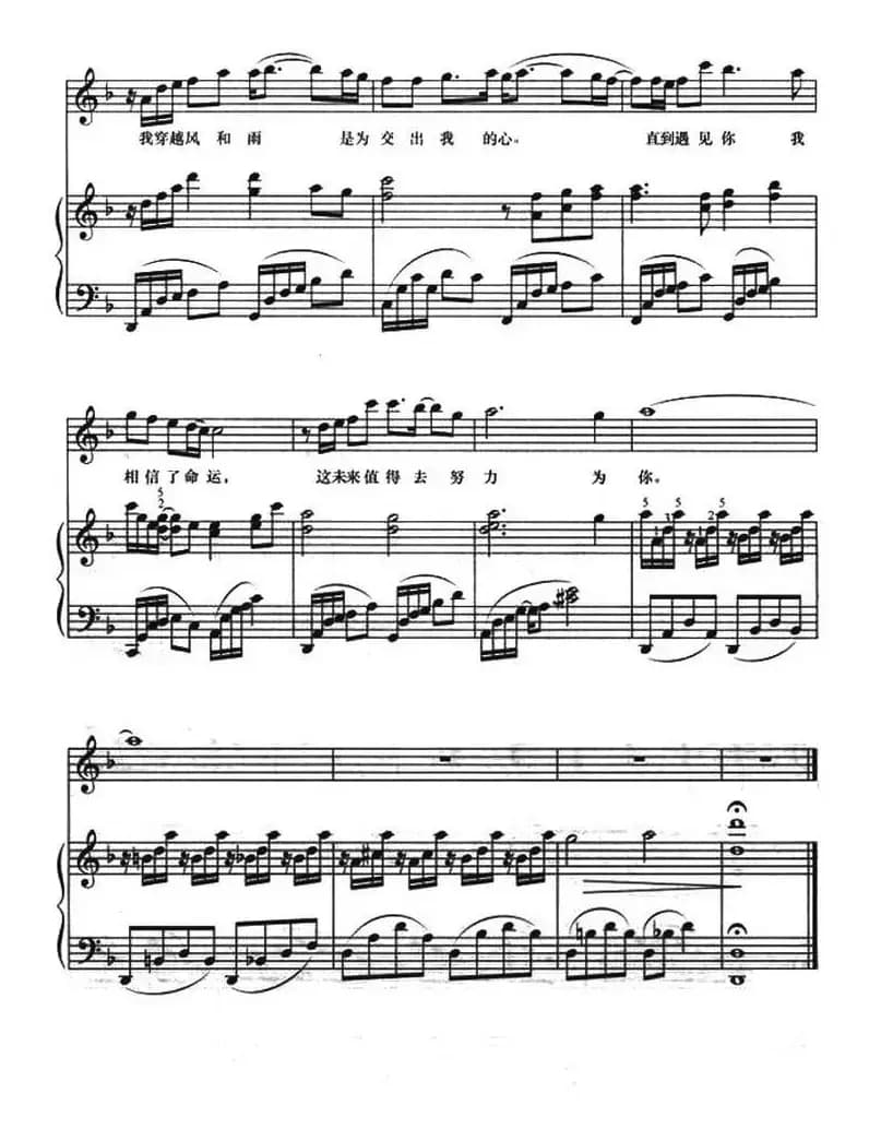 为了遇见你（正谱）