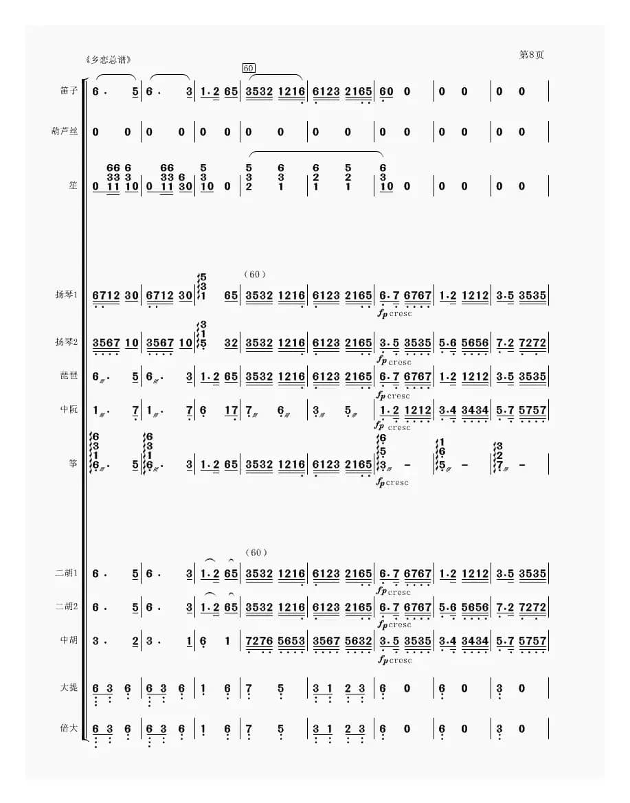 乡恋（民乐合奏）