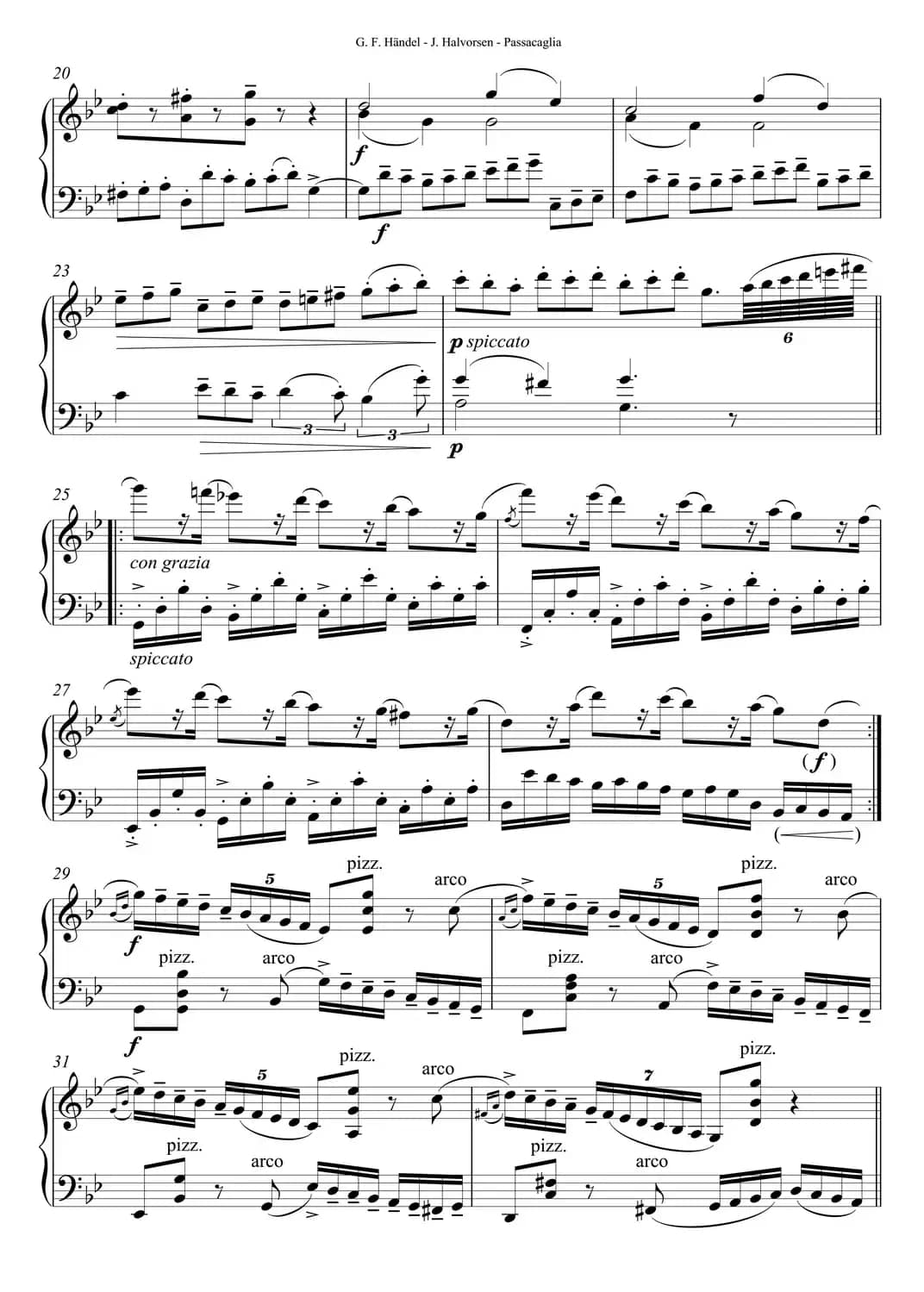 Passacaglia 帕萨卡利亚（小提琴+大提琴）