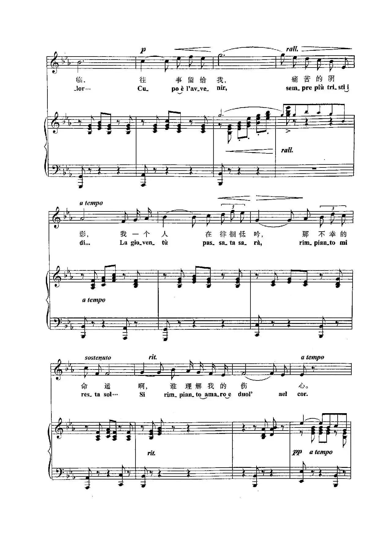 [意]4伤感小夜曲（正谱）