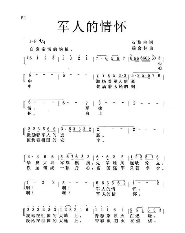 军人的情怀（独唱歌曲）