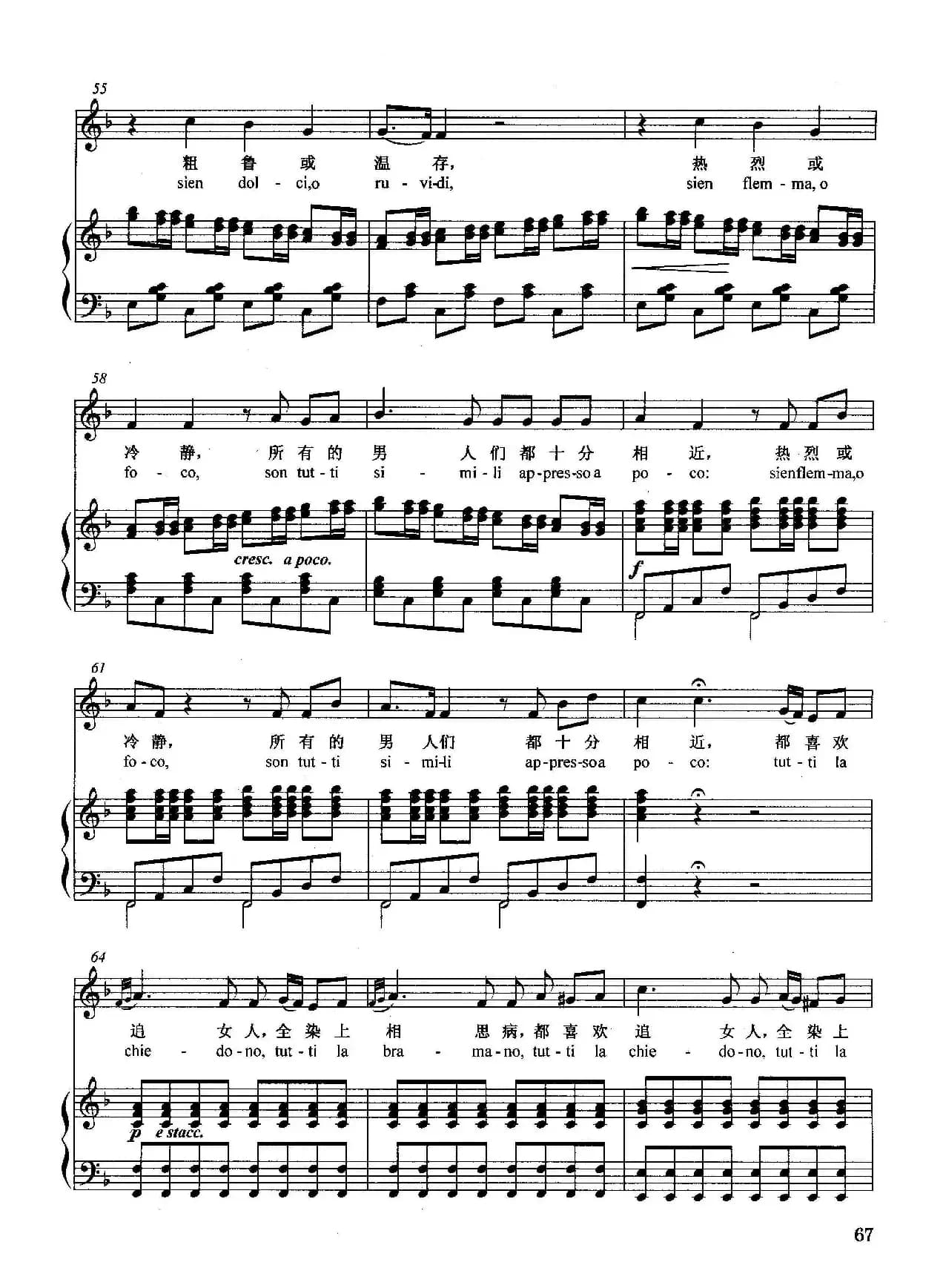 [意]残酷命运（正谱）（选自歌剧《意大利女郎在阿尔及尔》）