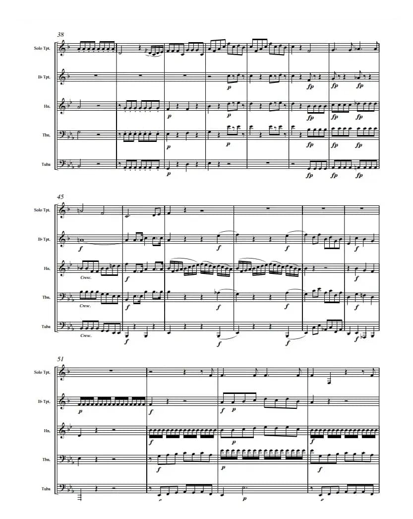 莫扎特-夜之女王的咏叹调（铜管五重奏）