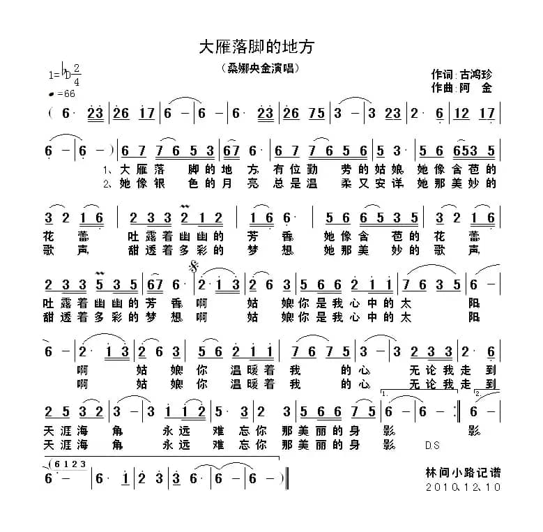 大雁落脚的地方