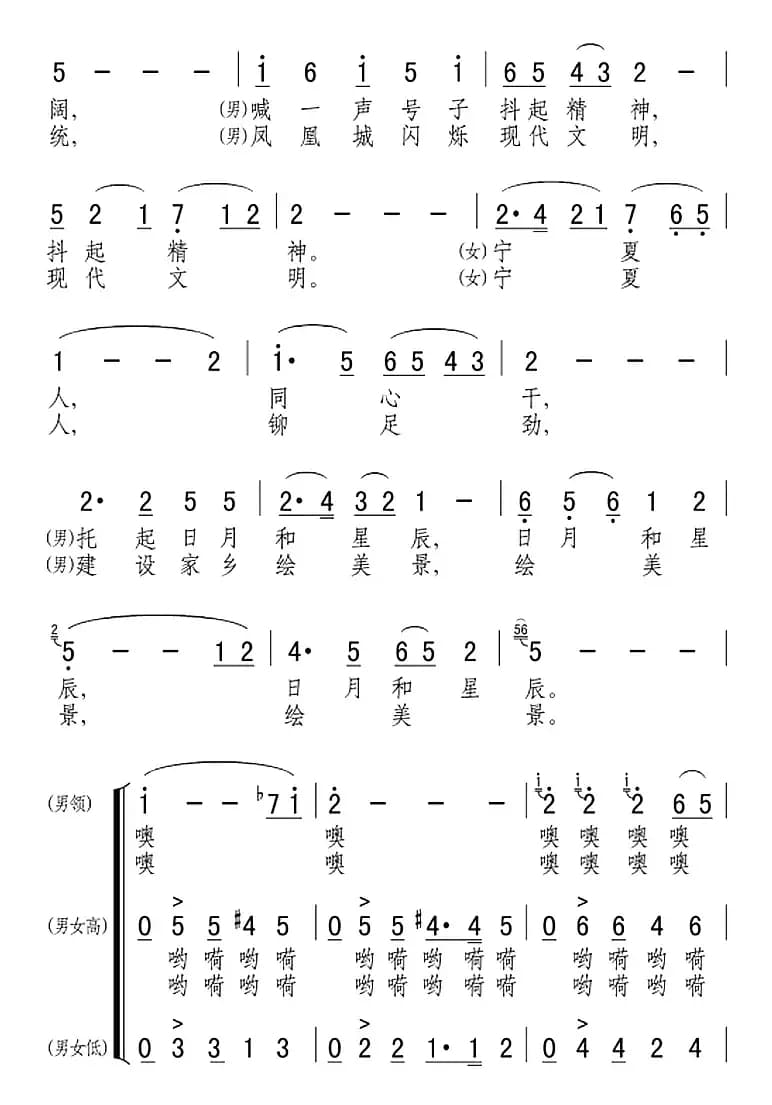 宁夏人（音乐电视片《宁夏好风光》插曲）