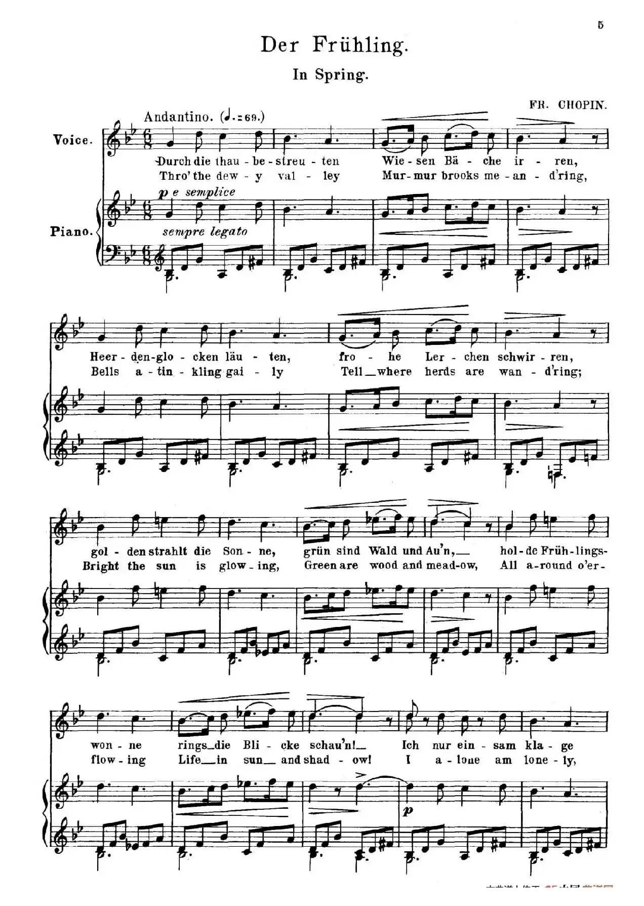 春天 Der Fruhling（正谱）