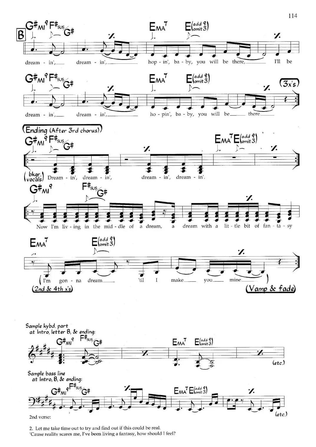 Dreamin'（带和弦五线谱）