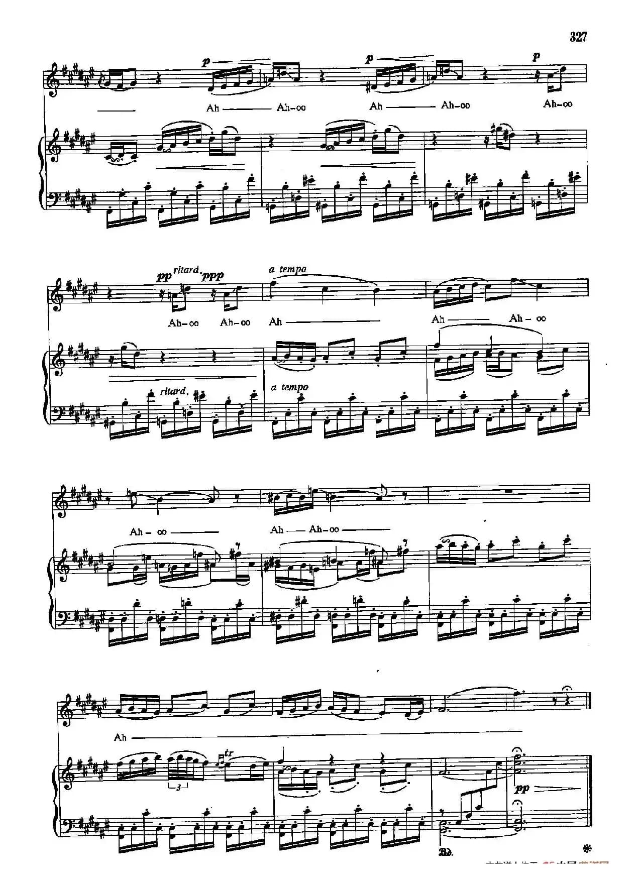 声乐教学曲库5-74田园曲（正谱） 