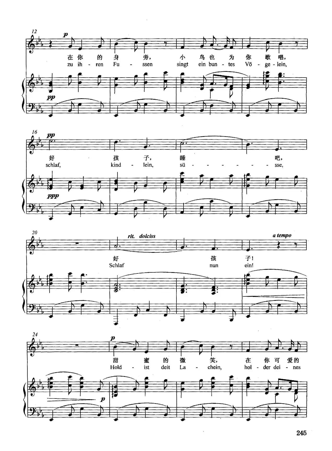 [德]玛丽亚摇篮曲（正谱）