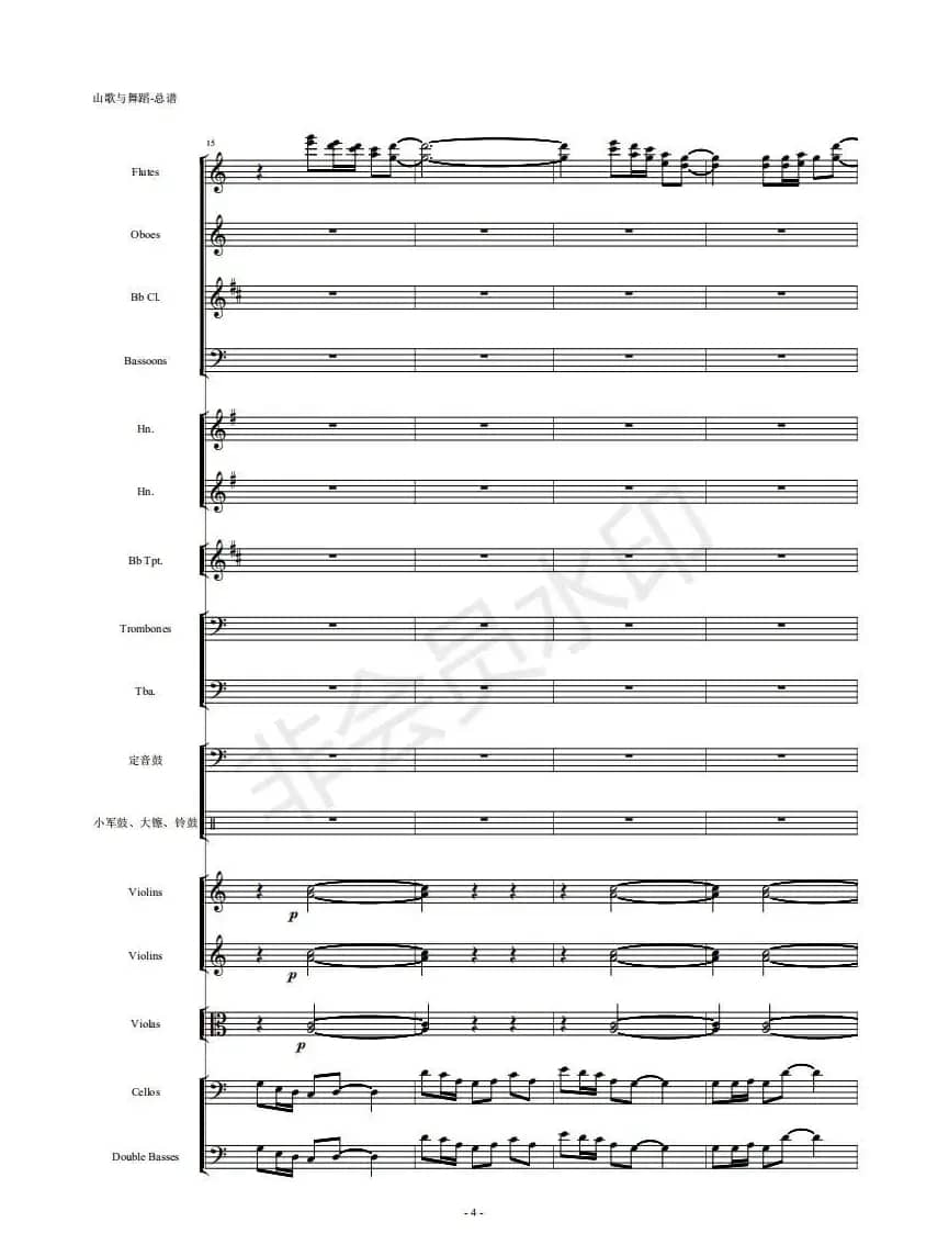 河南民歌组曲（第三乐章）