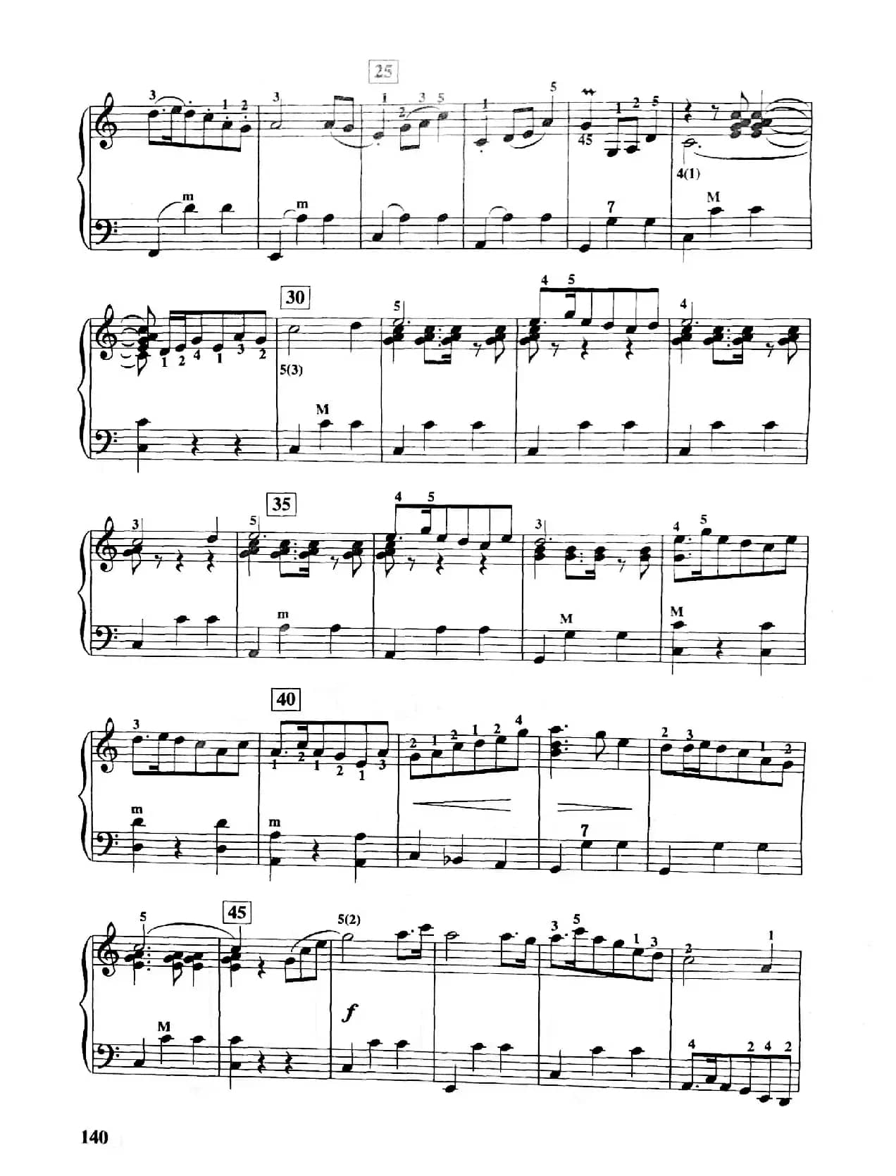 故乡圆舞曲（手风琴五线谱）