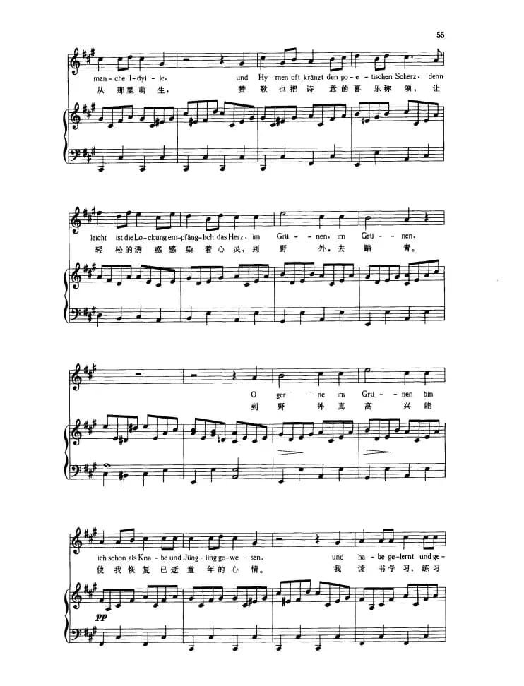 踏青之路（中外文对照版、正谱）