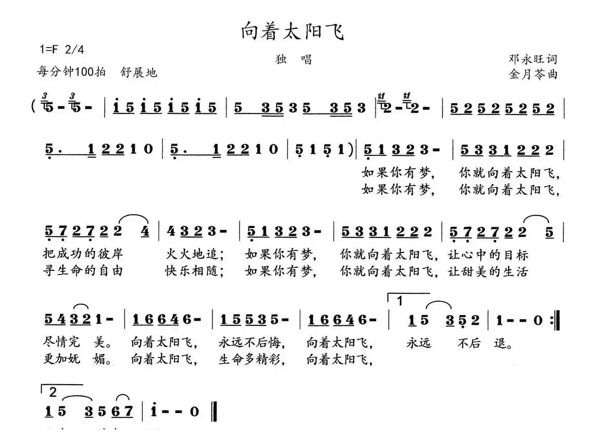 向着太阳飞