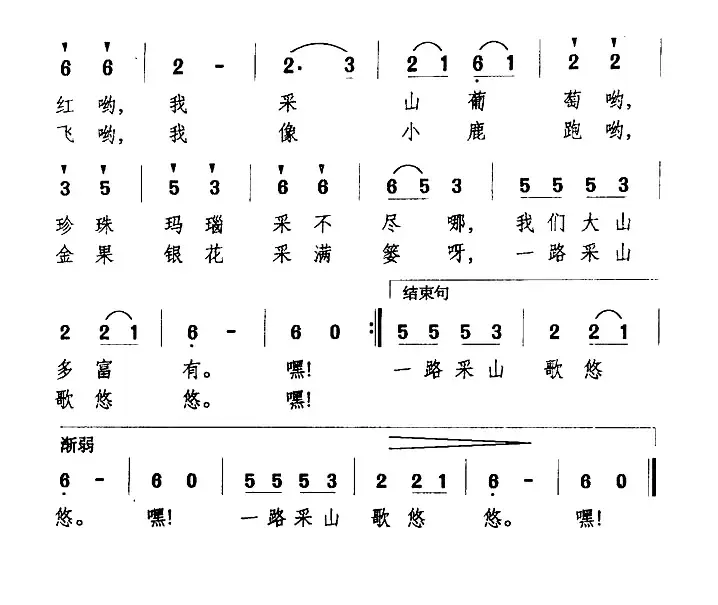 采山谣（郭荣安词 万长海曲）