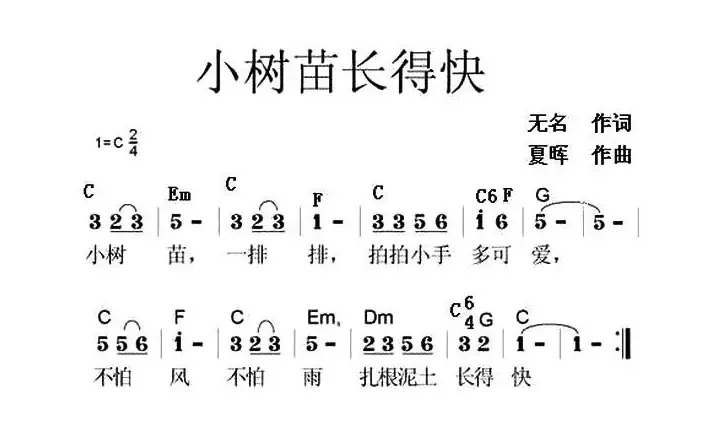 小树苗长得快