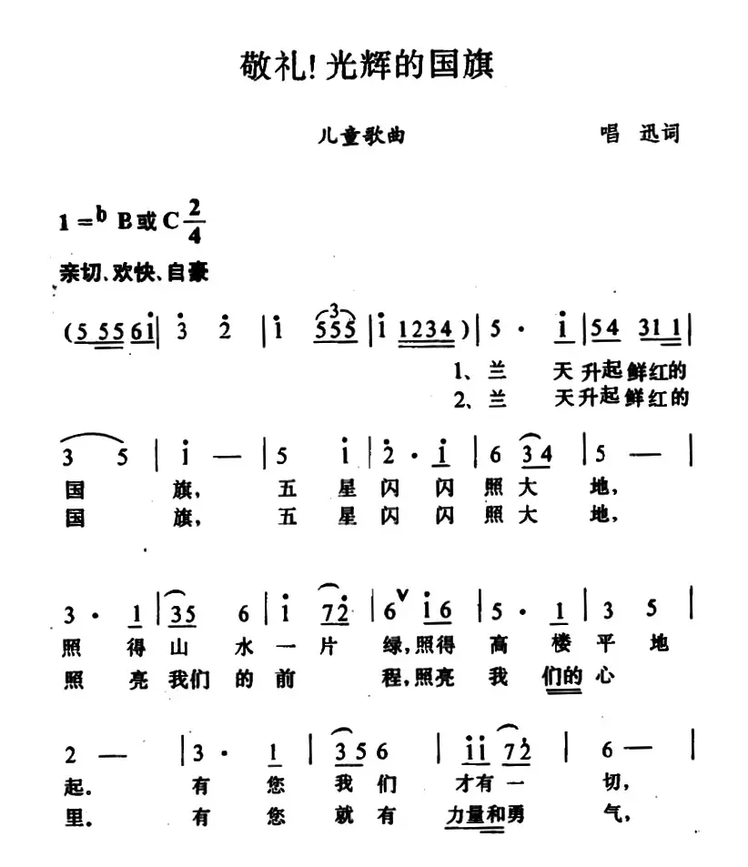 敬礼！光辉的国旗