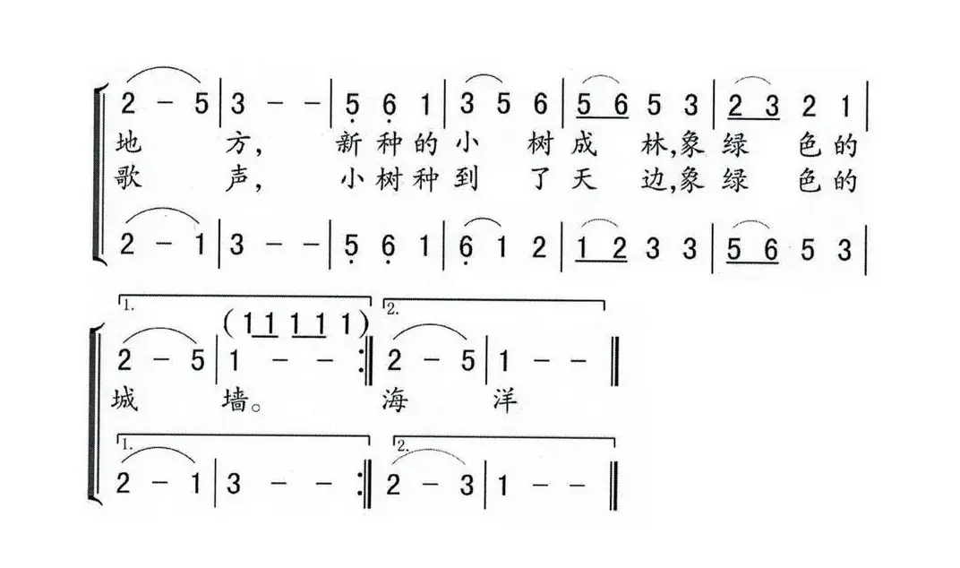 少年植树歌