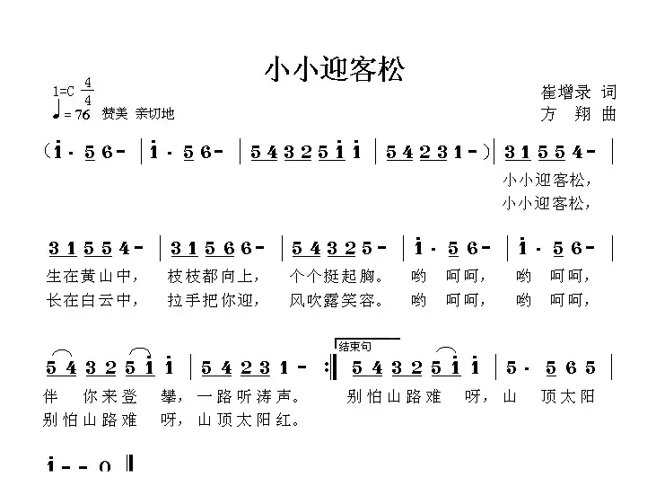 小小迎客松