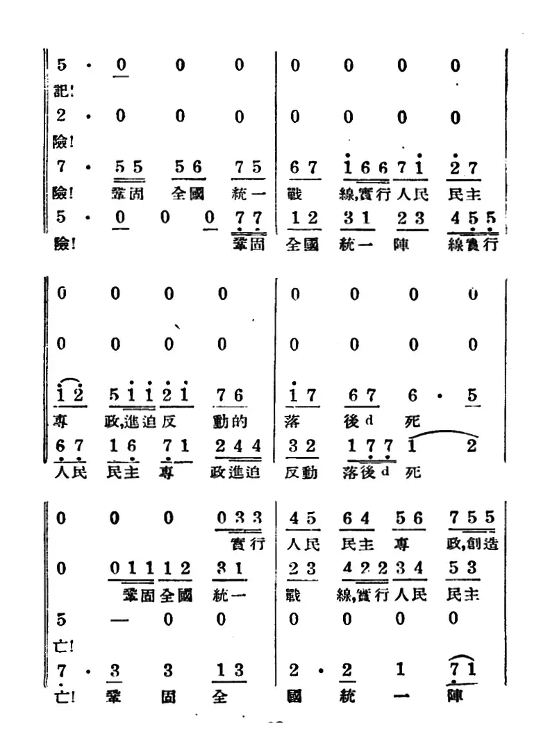 歌唱人民新中国