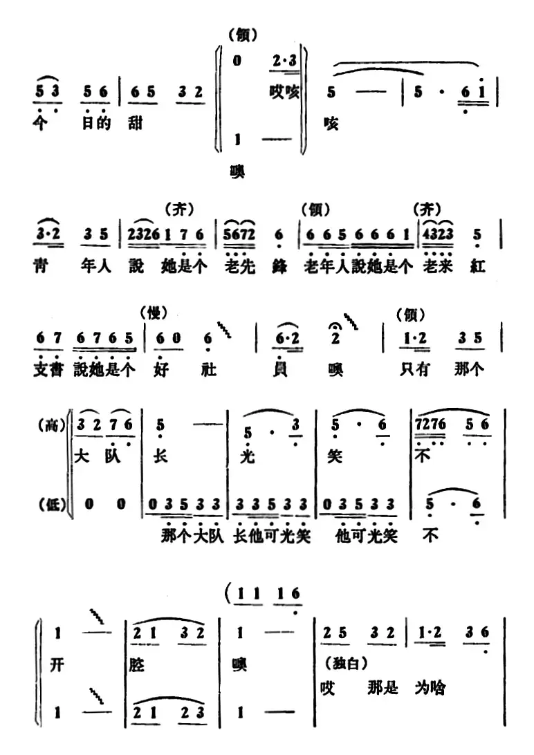 俺队有个王大娘 （女声小合唱）