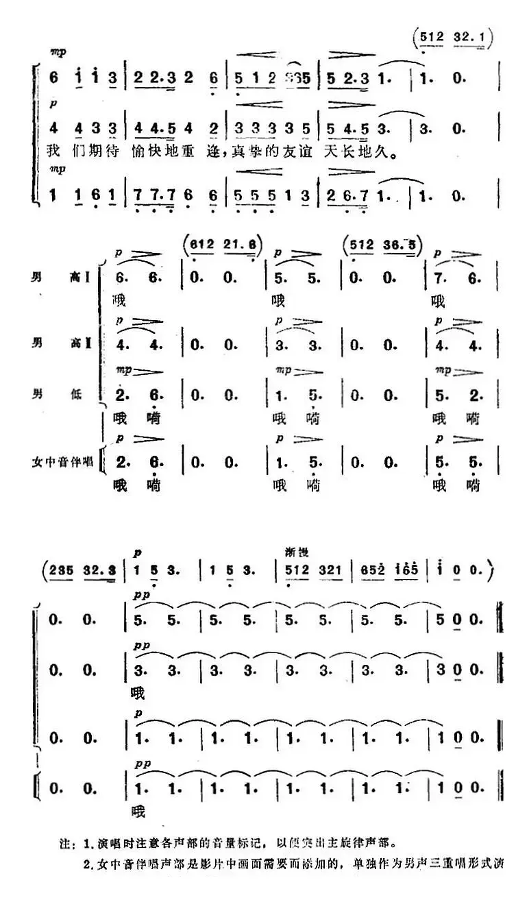 送行（《海上生明月》音乐故事片歌曲）