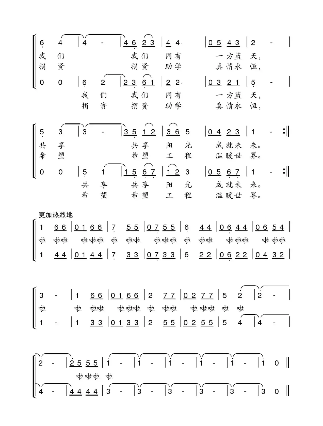 把阳光洒满讲台（丁恩昌词 孙绰曲）