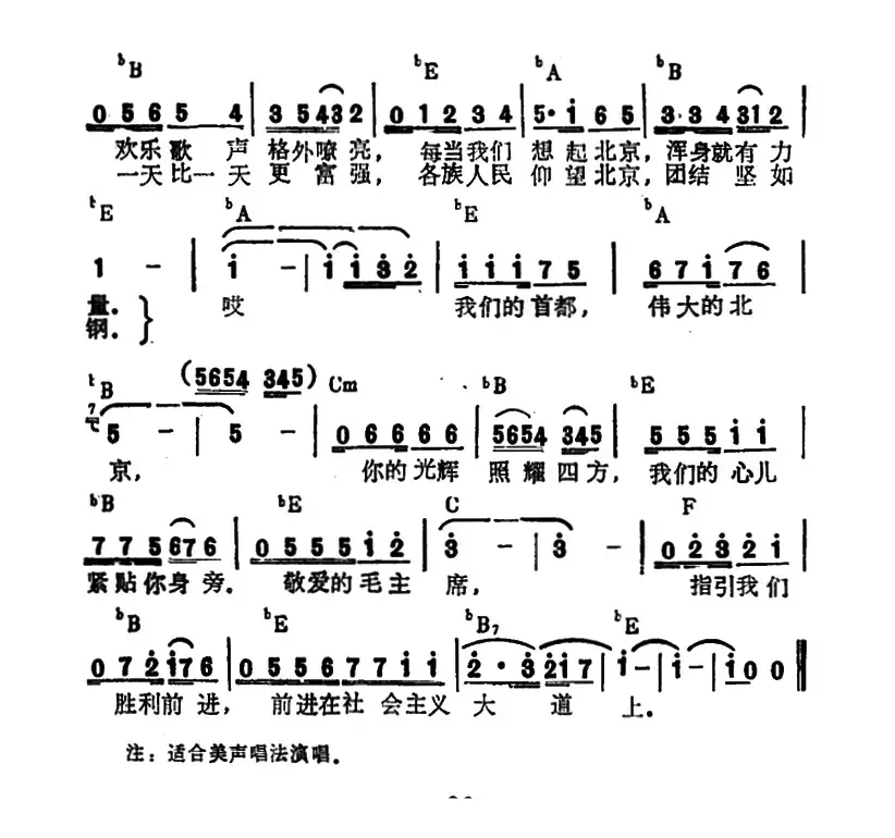 伟大的北京（买买提塔提力克词 奴尔买买提曲）